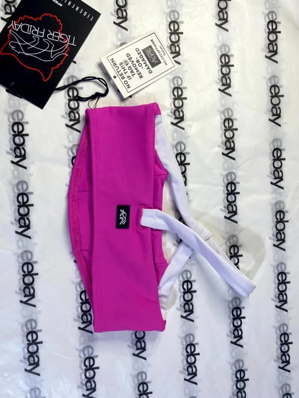 Tiger Friday High Drama Crop Top Skipper Pink/White Child Large Dancewear NWT